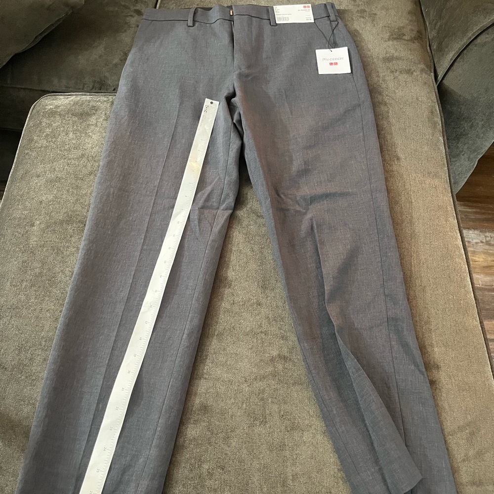 UNIQLO x JW ANDERSON Stretch Slim Fit Pants in Gray new with tags
